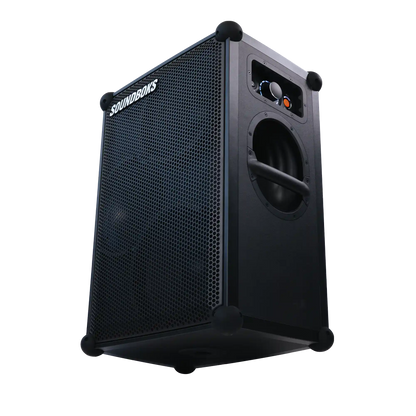 The Soundboks 4 angled from below