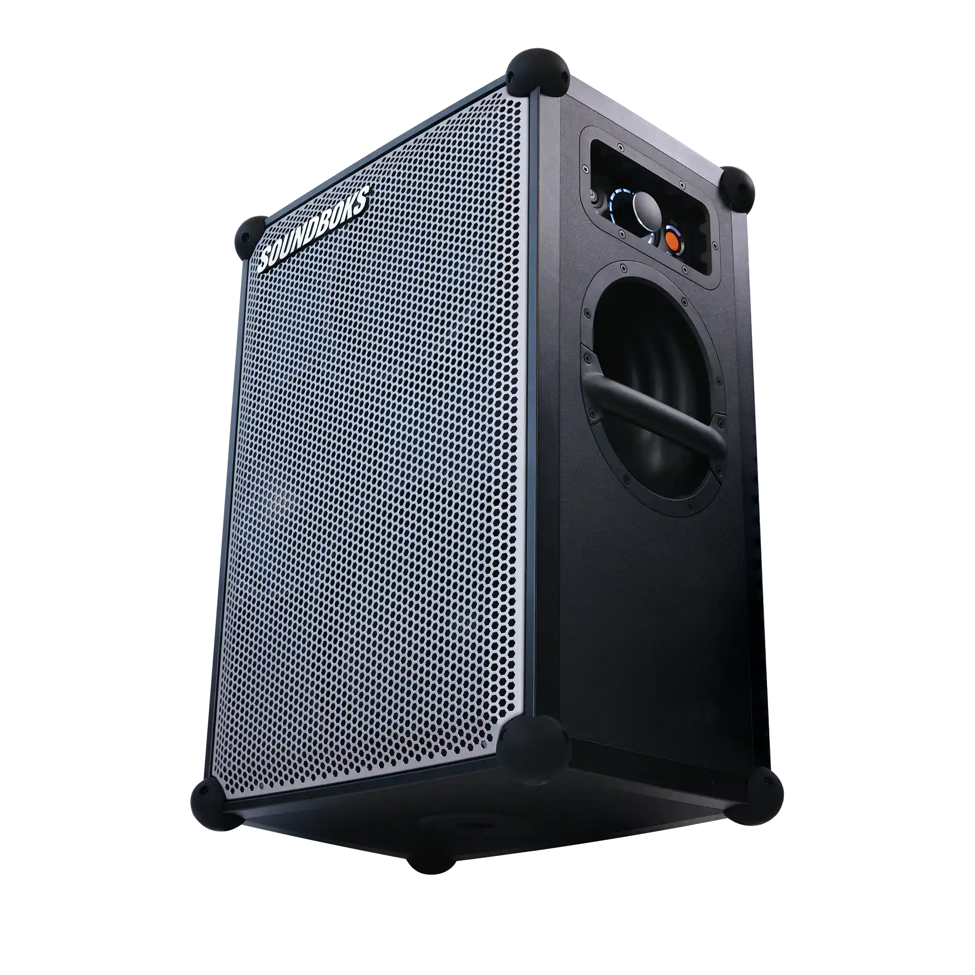 The Soundboks 4 angled from below